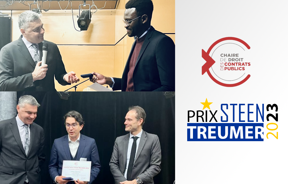 Remise du Prix de thèse Steen Treumer - Chaire de droit des contrats ...